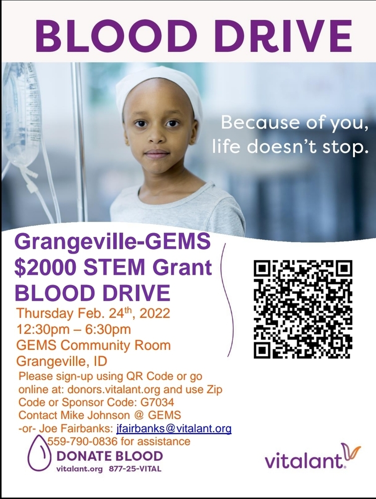 Blood drive image with dates