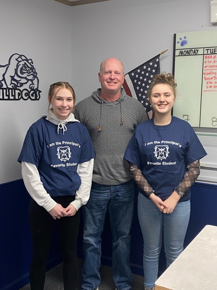 GHS December students of the month (Responsibility) Adri Anderson and Makenna Denuit