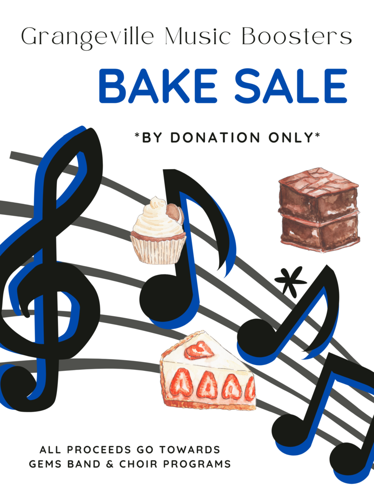 Bake Sale flyer