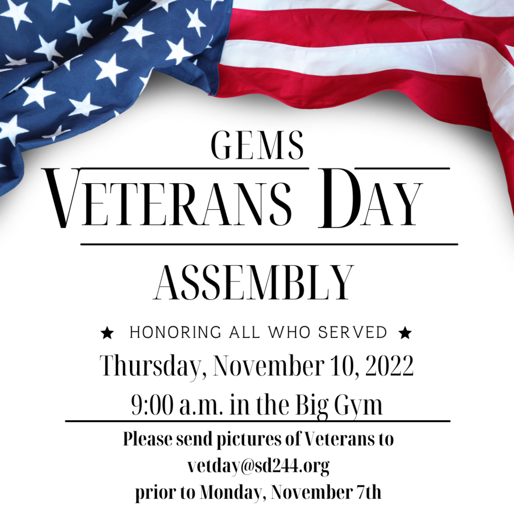 Veterans Day Assembly Flyer